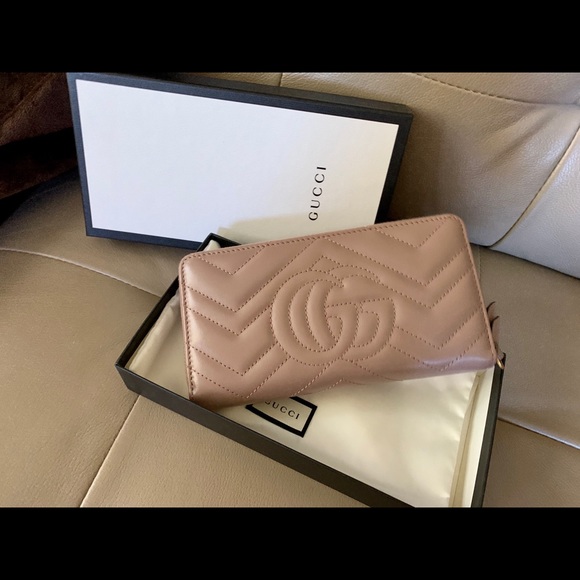 X NFS XGucci Marmont zip around wallet- full size - Picture 2 of 12